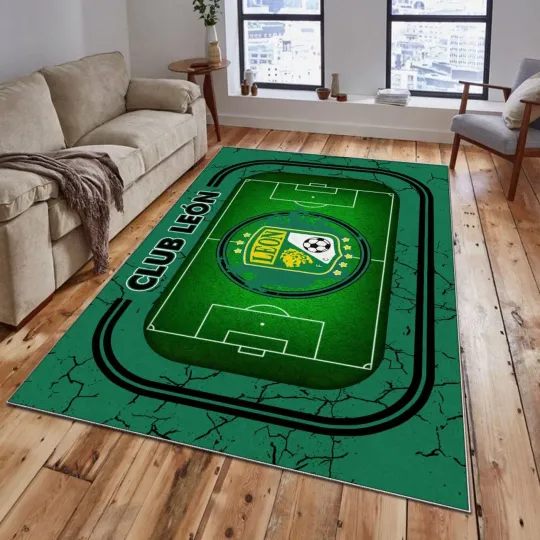 Discover LIGA MX Club Leon Special Doormat, Garage Rug, Welcome Mat, Carpet Rug