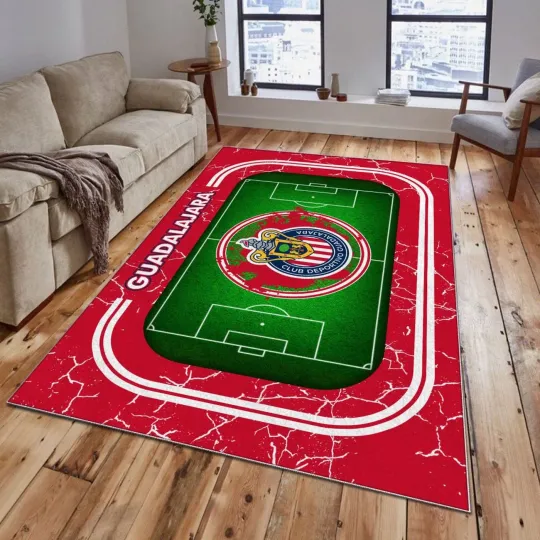 Discover LIGA MX Chivas Guadalajara Doormat, Garage Rug, Welcome Mat, Carpet Rug