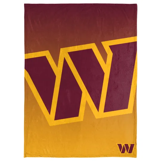 football Washington Commanders Gradient Micro Raschel Throw Blanket