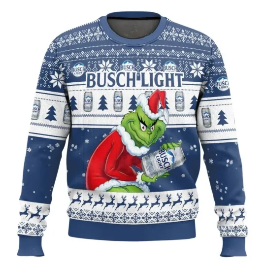 Discover Light Beer funny character Ugly Sweater
