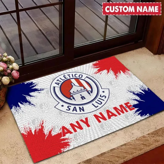 Discover LIGA MX Atletico San Luis Doormat, Garage Rug, Welcome Mat, Carpet Rug