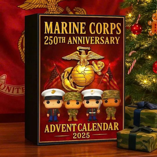 Marine Corps 250th Anniversary Advent Calendar 2025 | 24 Days of Historical Uniforms & Marines Figurines | Semper Fi Gift