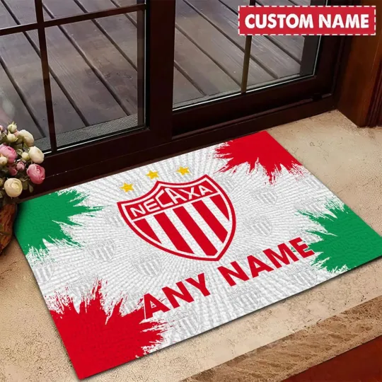 Discover LIGA MX Club Necaxa Doormat, Garage Rug, Welcome Mat, Carpet Rug