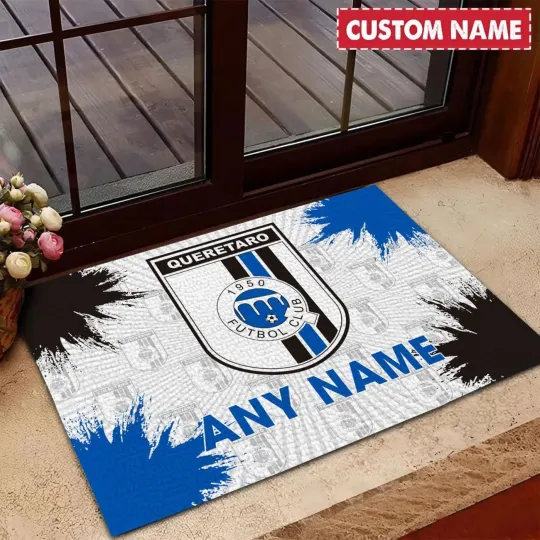 Discover Personalized LIGA MX Queretaro F.C Doormat Garage Rug, Welcome Mat, Carpet Rug