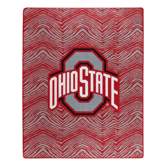 Discover Zubaz X Northwest Ohio State Buckeyes Zubified Throw Blanket