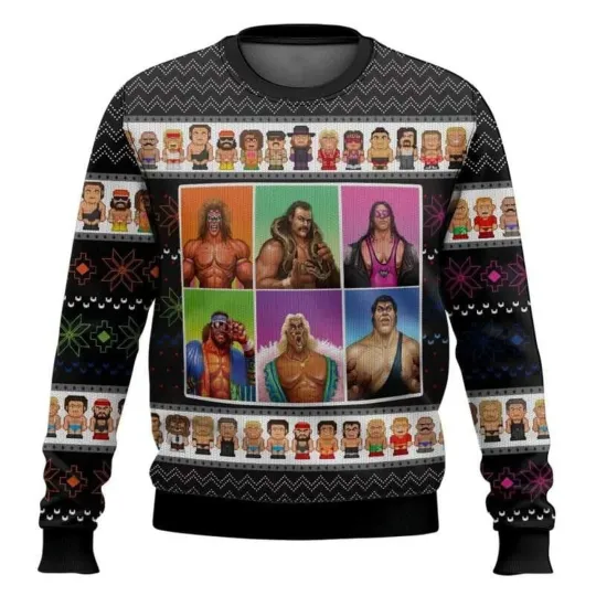 Discover WWF Wrestling Legends Ugly Christmas Sweater