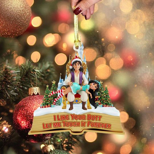 Discover Aladdin and Jasmine Christmas Ornament Disney Couple Decor