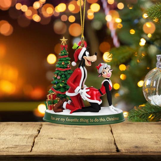 Discover Disney Goofy Christmas Ornament, Festive Acrylic Ornament for Holiday Decor, Disney Fans Gift
