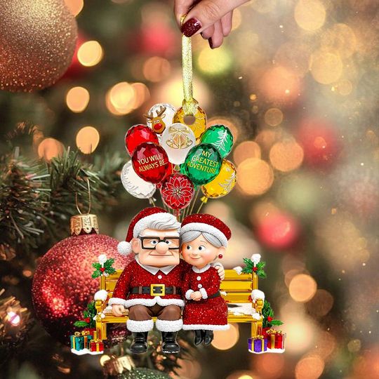 Discover Santa and Mrs Claus Christmas Balloon Ornament for Trees and Gifts