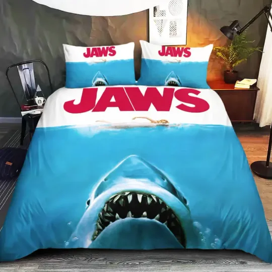 Discover Jaws Movie Bedding Set Gift For Fans