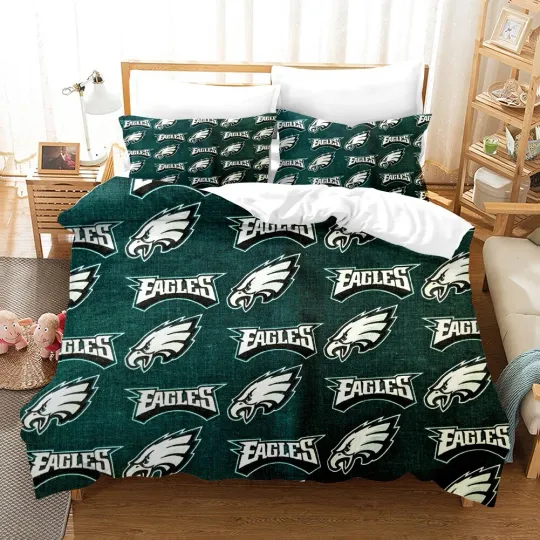 Discover 3D Philadelphia Eagles Quilt Cover Set Bedding Sets