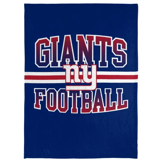 Discover football New York Stripe Micro Raschel Plush Throw Blanket, Christmas Gift
