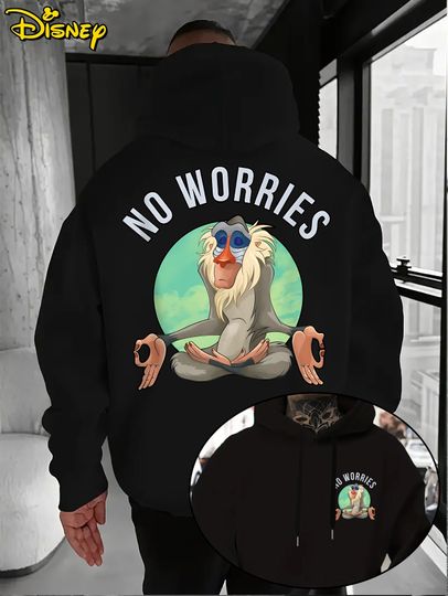 Discover Disney Lion King Rafiki Men's Hoodie Autumn Winter Casual Unisex Pullover Sweatshirt Tracksuit Clothing Hoody Oversized