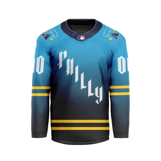 Discover Personalized Philadelphia Phillies City Connect Hockey Shirt Men's Fan Gear Gift