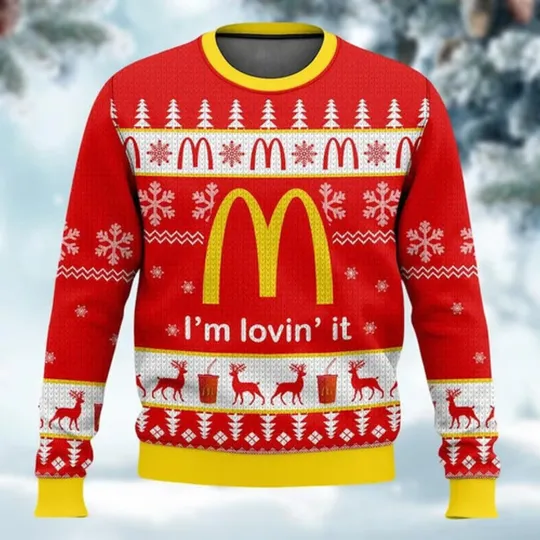 Discover McDonald’s Ugly Christmas Sweater Funny