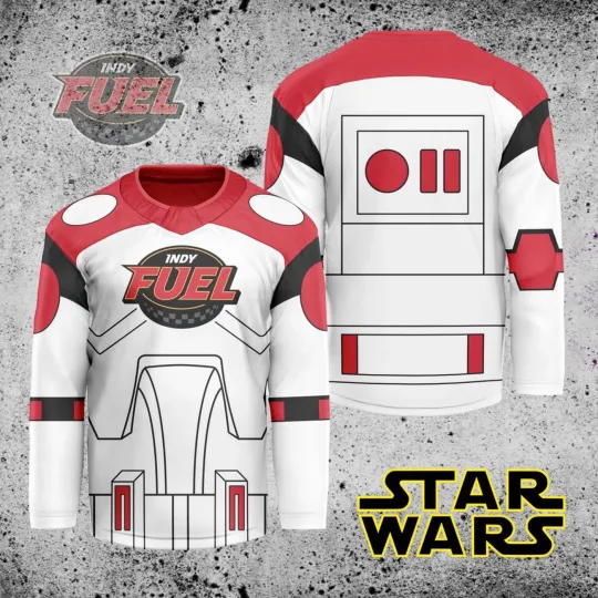 Discover Personalized Indy Fuel X Star Wars Hockey Shirt Men's Fan Gear Christmas Gift