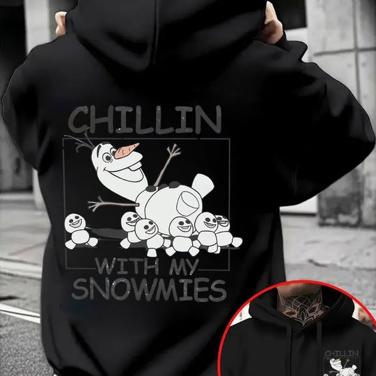 Discover Disney Frozen Olaf Men's Hoodie Autumn Winter Casual Unisex Pullover Sweatshirt Tracksuit Clothing HoodyOversized Streetwear
