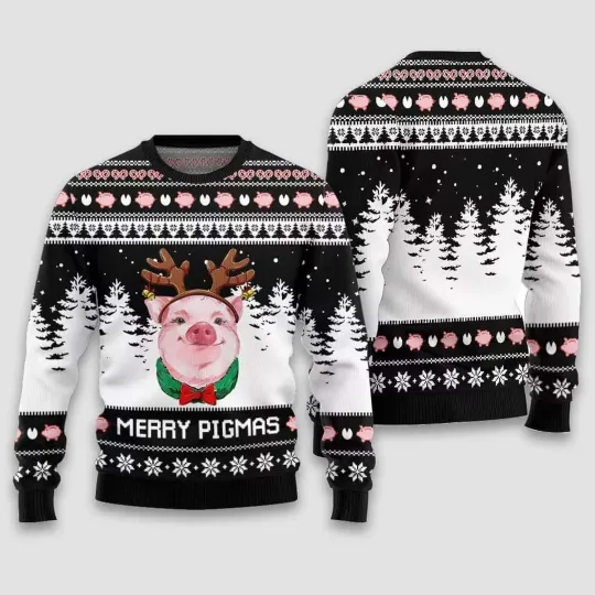 Discover Merry Pigmas Christmas Ugly Sweater