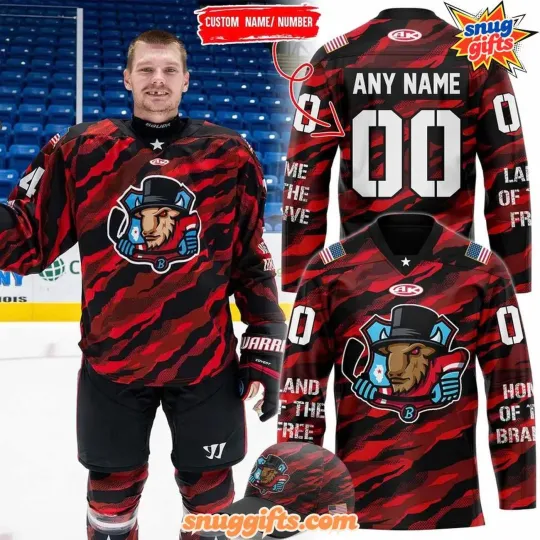 Personalized Bloomington Bison Military Appreciation Night Special Hockey Shirt