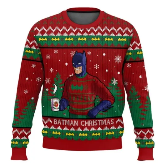 Batman Christmas Ugly Sweater