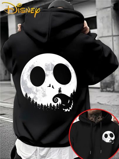 Discover Disney Christmas Eve Horror Men's Hoodie Autumn Winter Casual Unisex Pullover Sweatshirt Tracksuit Clothing Hoody Oversized