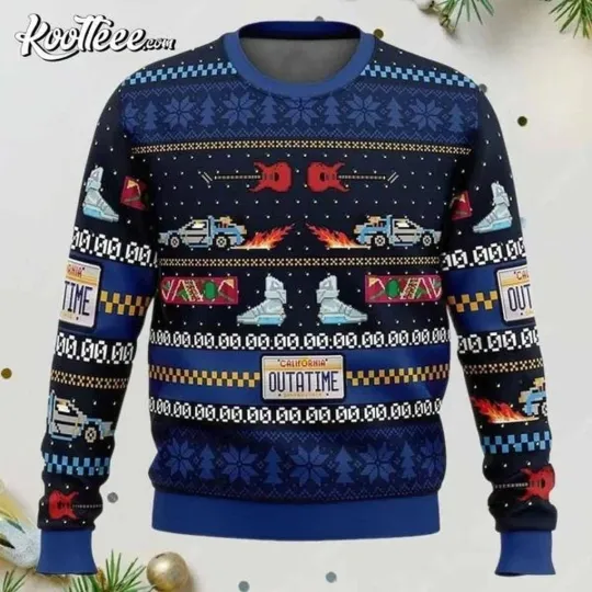Back To The Future Ugly Christmas Sweater