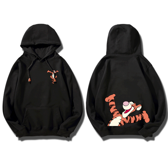 Discover Disneyland women's hooded sports couple jacket Pooh Bear fashion Tigger hooded pullover hoodie couple hooded hoodie women's top