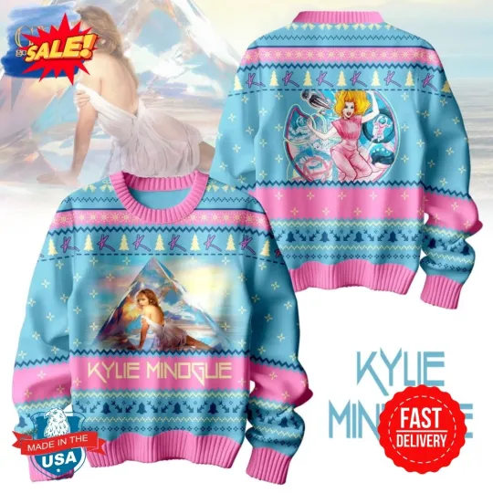 Discover Kylie Minogue Winter Ugly Christmas Sweater