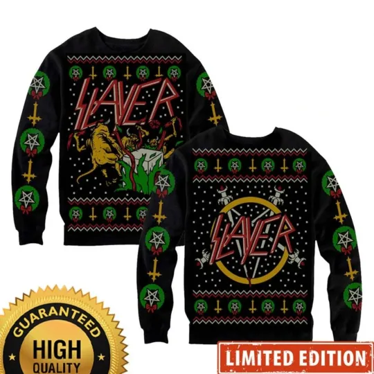Discover Slayer Hell Awaits Christmas Ugly Sweater, Gift For Her, Him