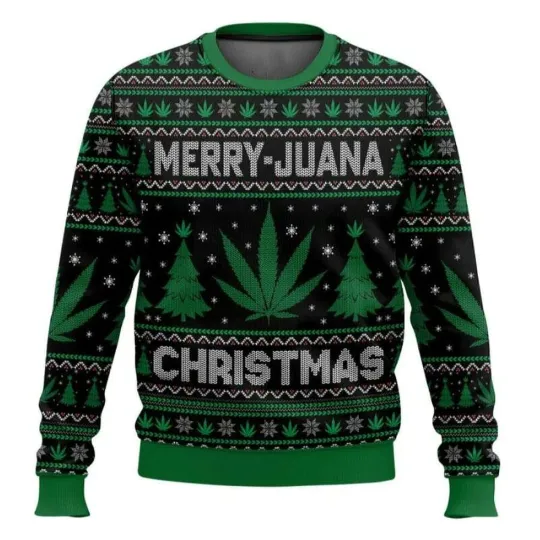 Discover Merry Marijuana Ugly Christmas Sweater