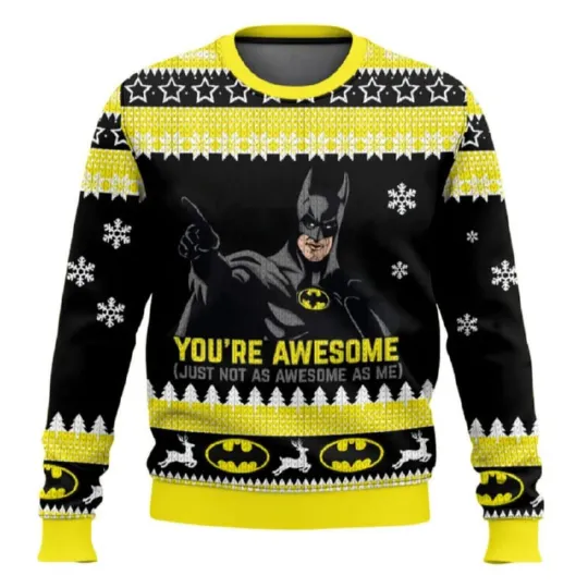 Batman You’re Awesome Ugly Christmas Sweater