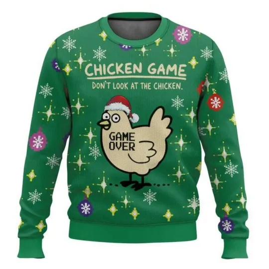 Discover Funny Chicken Game Christmas Ugly Sweater