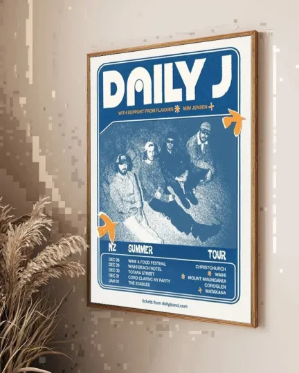 Discover Daily J NZ Summer Tour 2025-2026 Poster