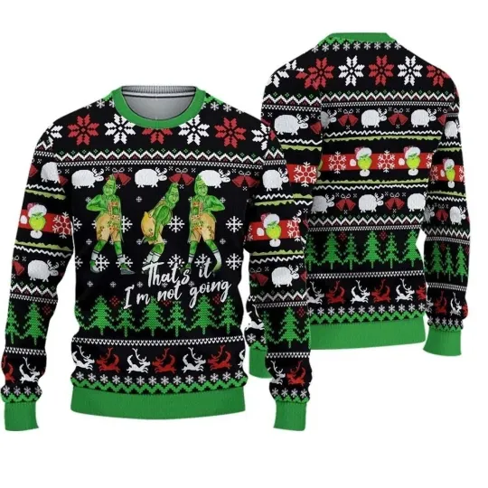 Discover The Grin Ugly Christmas Sweater, Christmas Funny Character Ugly Sweater