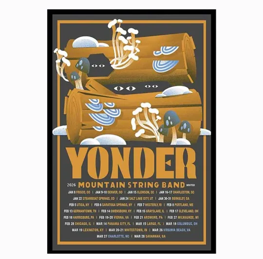 Discover Yonder Mountain String Band Winter 2026 Tour  Poster