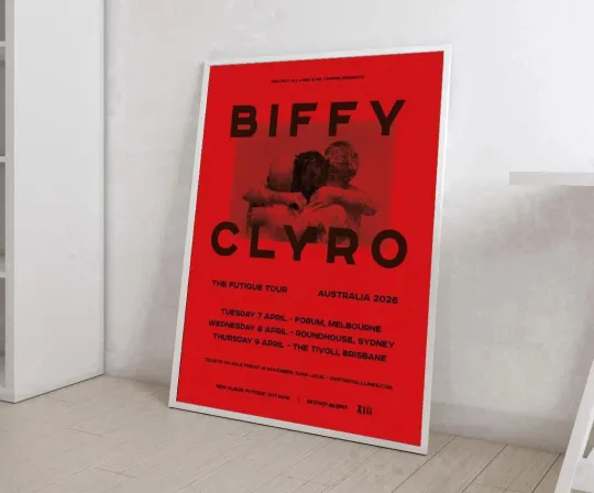 Discover Biffy Clyro The Futique Tour Australia 2026 Poster