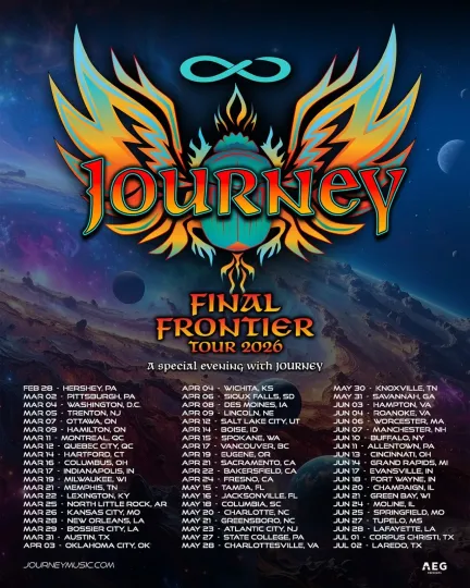 Discover Journey Final Frontier Tour 2026 Poster