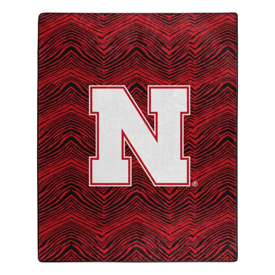 Discover Zubaz X Northwest NCAA Nebraska Cornhuskers Zubified Throw Blanket