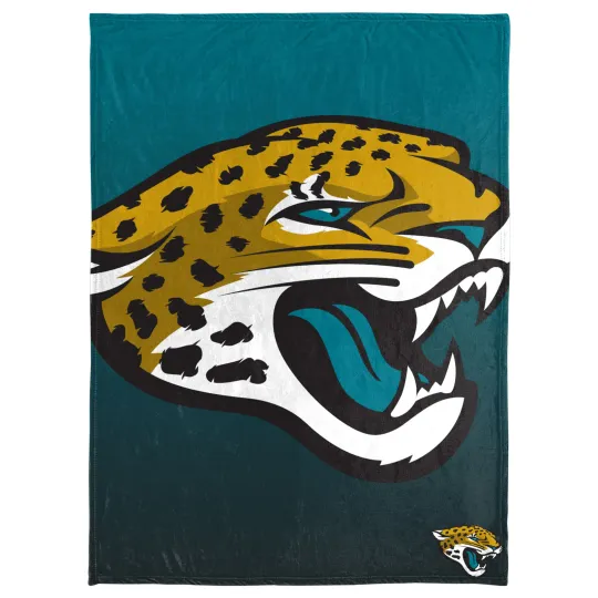 Discover FOCO football Jacksonville Jaguars Gradient Micro Raschel Throw Blanket, 50 x 60