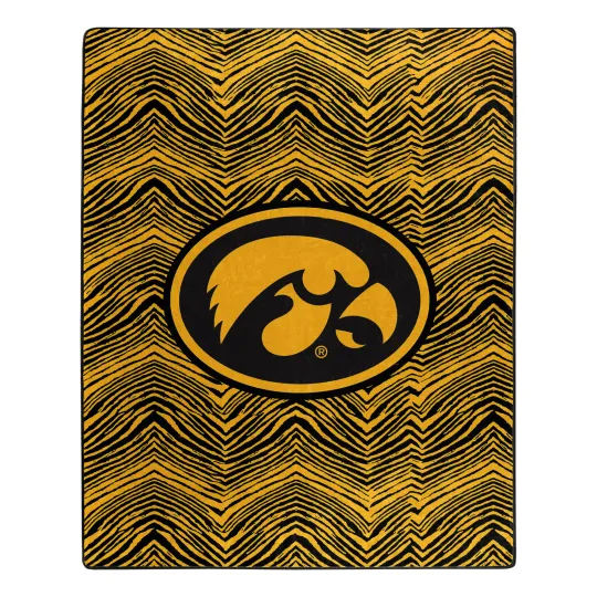 Zubaz X Northwest Iowa Hawkeyes Zubified Throw Blanket, Christmas Gift