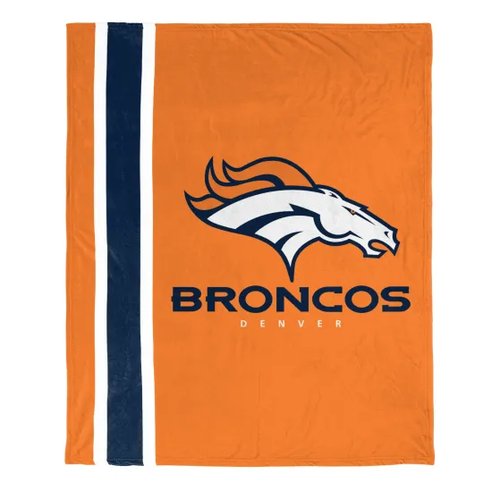 football Denver Plush Soft Micro Raschel Throw Blanket, Christmas Gift