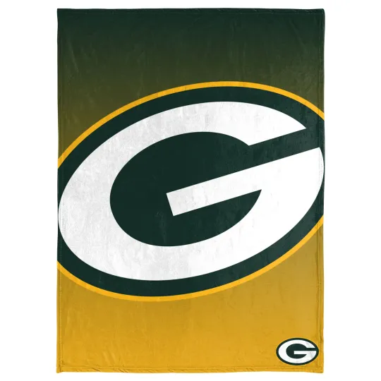 football Green Bay Gradient Micro Raschel Throw Blanket, Christmas Gift