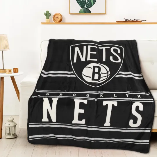 Discover Northwest NBA Brooklyn Nets Dual Vision Silk Touch Throw Blanket, 45in x 60in