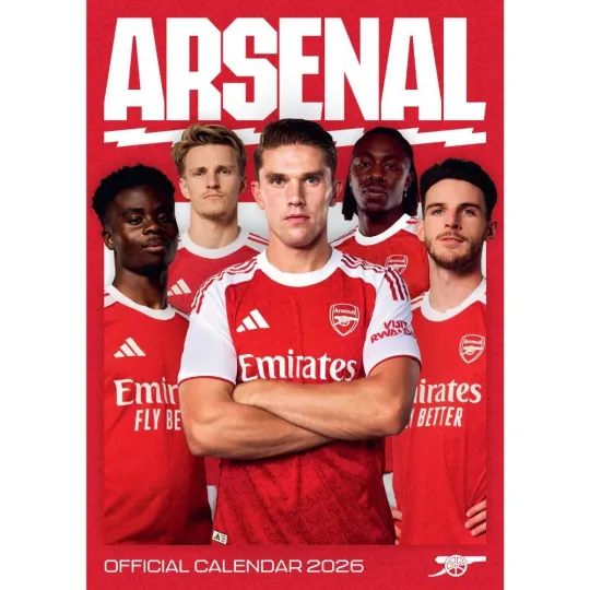 Discover 2026 Calendar Arsenal FC Month to View A3 Football Calendar Official Product