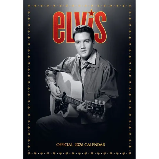 Discover 2026 Elvis A3 Wall Calendar - Official Product - Month to View