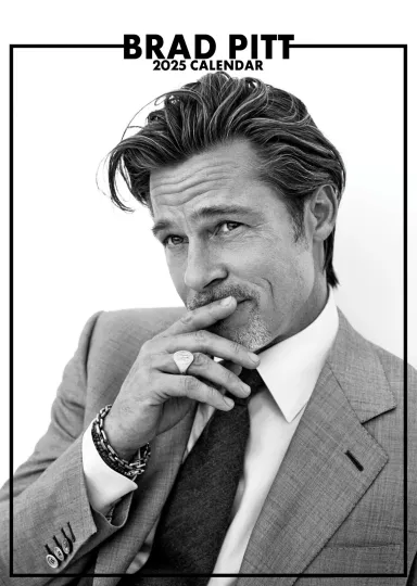 Discover BRAD PITT CALENDAR 2025 LARGE A3 SIZE WALL NEW SEALED + FREE UK POSTAGE