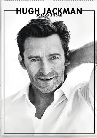 Discover Hugh Jackman CALENDAR 2026 LARGE ( 297mm X 420mm ) WALL A3 SIZE NEW SEALED 2