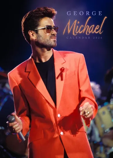 Discover George Michael CALENDAR 2026 LARGE A3 SIZE WALL NEW SEALED + FREE UK POSTAGE
