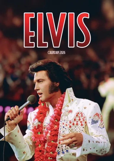 Discover Elvis Presley CALENDAR 2026 LARGE A3 SIZE WALL NEW SEALED + FREE UK POSTAGE