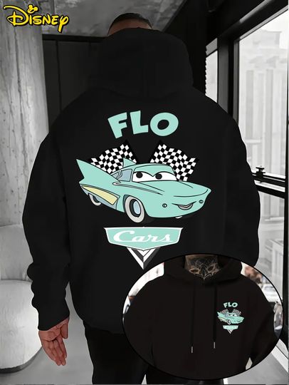 Discover Disney Cars FLO Men's Hoodie Autumn Winter Casual Unisex Pullover Sweatshirt Tracksuit Clothing Hoody Oversized Streetwear